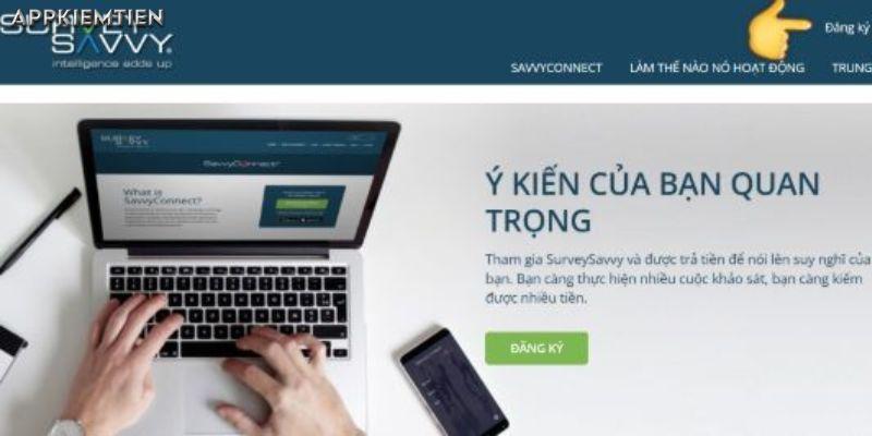 Surveysavvy - Kiếm tiền online dễ dàng